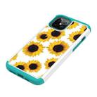 For iPhone 12 Pro Max Coloured Drawing Pattern PU Skinny + TPU Protective Case(Sunflower) - 2