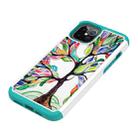 For iPhone 12 Pro Max Coloured Drawing Pattern PU Skinny + TPU Protective Case(Colorful Tree) - 2