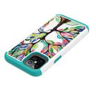 For iPhone 12 Pro Max Coloured Drawing Pattern PU Skinny + TPU Protective Case(Colorful Tree) - 3