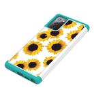 For Samsung Galaxy Note20 Coloured Drawing Pattern PU Skinny + TPU Protective Case(Sunflower) - 2