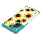 For Samsung Galaxy Note20 Coloured Drawing Pattern PU Skinny + TPU Protective Case(Sunflower) - 3