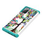 For Samsung Galaxy Note20 Coloured Drawing Pattern PU Skinny + TPU Protective Case(Colorful Tree) - 2