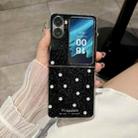 For OPPO Find N2 Flip Glitter Powder Dots Pattern Phone Case(Black) - 2
