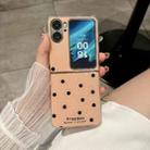 For OPPO Find N2 Flip Glitter Powder Dots Pattern Phone Case(Gold) - 2