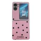For OPPO Find N2 Flip Glitter Powder Dots Pattern Phone Case(Rose Red) - 1