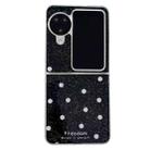 For OPPO Find N3 Flip Glitter Powder Dots Pattern Phone Case(Black) - 1