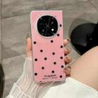 For OPPO Find N5 Glitter Powder Dots Pattern Phone Case(Rose Red) - 2