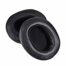 For DENON AH-MM400 2pcs Insert Lambskin Replacement Earpads(Black) - 1