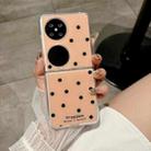 For Huawei P50 Pocket Glitter Powder Dots Pattern Phone Case(Gold) - 2