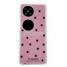 For Huawei P50 Pocket Glitter Powder Dots Pattern Phone Case(Rose Red) - 1
