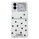 For Huawei Nova Flip Glitter Powder Dots Pattern Phone Case(White) - 1