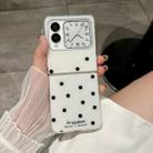 For Huawei Nova Flip Glitter Powder Dots Pattern Phone Case(White) - 2