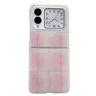 For Huawei Nova Flip Glitter Powder Dots Pattern Phone Case(Pink) - 1