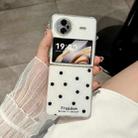 For vivo X Flip Glitter Powder Dots Pattern Phone Case(White) - 2