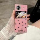 For vivo X Flip Glitter Powder Dots Pattern Phone Case(Rose Red) - 2