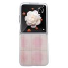 For Honor Magic V Flip Glitter Powder Dots Pattern Phone Case(Pink) - 1