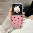For Honor Magic V Flip Glitter Powder Dots Pattern Phone Case(Rose Red) - 2