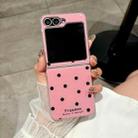 For Samsung Galaxy Z Flip6 Glitter Powder Dots Pattern Phone Case(Rose Red) - 2