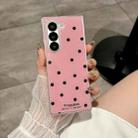 For Samsung Galaxy Z Fold5 Glitter Powder Dots Pattern Phone Case(Rose Red) - 2