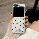 For Samsung Galaxy Z Flip5 Glitter Powder Dots Pattern Phone Case(White) - 2