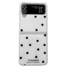 For Samsung Galaxy Z Flip4 Glitter Powder Dots Pattern Phone Case(White) - 1