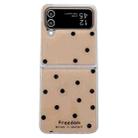 For Samsung Galaxy Z Flip4 Glitter Powder Dots Pattern Phone Case(Gold) - 1