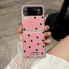 For Samsung Galaxy Z Flip4 Glitter Powder Dots Pattern Phone Case(Rose Red) - 2