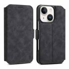 For iPhone 14 / 13 Denior B07 MagSafe Detachable Leather Phone Case(Black) - 1