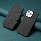 For iPhone 14 / 13 Denior B07 MagSafe Detachable Leather Phone Case(Black) - 2