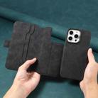 For iPhone 14 / 13 Denior B07 MagSafe Detachable Leather Phone Case(Black) - 3