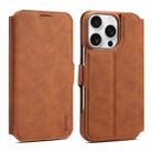 For iPhone 15 Pro Max Denior B07 MagSafe Detachable Leather Phone Case(Brown) - 1