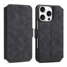 For iPhone 16 Pro Max Denior B07 MagSafe Detachable Leather Phone Case(Black) - 1