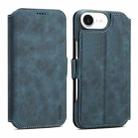 For iPhone 16e Denior B07 MagSafe Detachable Leather Phone Case(Blue) - 1