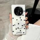 For OPPO Find N5 Glitter Powder Dots Pattern Phone Case with Holder(White) - 2