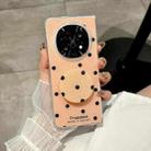 For OPPO Find N5 Glitter Powder Dots Pattern Phone Case with Holder(Gold) - 2