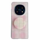 For OPPO Find N5 Glitter Powder Dots Pattern Phone Case with Holder(Pink) - 1