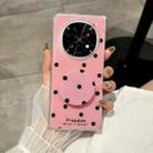 For OPPO Find N5 Glitter Powder Dots Pattern Phone Case with Holder(Rose Red) - 2