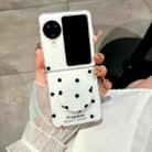 For OPPO Find N3 Flip Glitter Powder Dots Pattern Phone Case with Holder(White) - 2