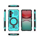 For Samsung Galaxy S25 5G J-20 Solid Color MagSafe Magnetic TPU+PC Phone Case(Lake Blue) - 2