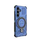 For Samsung Galaxy S25 5G J-20 Solid Color MagSafe Magnetic TPU+PC Phone Case(Blue) - 3