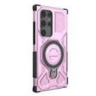 For Samsung Galaxy S24 Ultra 5G J-20 Solid Color MagSafe Magnetic TPU+PC Phone Case(Pink) - 3