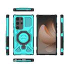 For Samsung Galaxy S24 Ultra 5G J-20 Solid Color MagSafe Magnetic TPU+PC Phone Case(Lake Blue) - 2