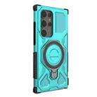 For Samsung Galaxy S24 Ultra 5G J-20 Solid Color MagSafe Magnetic TPU+PC Phone Case(Lake Blue) - 3