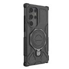 For Samsung Galaxy S24 Ultra 5G J-20 Solid Color MagSafe Magnetic TPU+PC Phone Case(Black) - 3