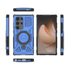 For Samsung Galaxy S24 Ultra 5G J-20 Solid Color MagSafe Magnetic TPU+PC Phone Case(Blue) - 2