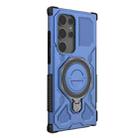 For Samsung Galaxy S24 Ultra 5G J-20 Solid Color MagSafe Magnetic TPU+PC Phone Case(Blue) - 3