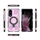 For Samsung Galaxy S25 Edge 5G J-20 Solid Color MagSafe Magnetic TPU+PC Phone Case(Pink) - 2