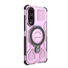 For Samsung Galaxy S25 Edge 5G J-20 Solid Color MagSafe Magnetic TPU+PC Phone Case(Pink) - 3
