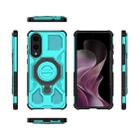 For Samsung Galaxy S25 Edge 5G J-20 Solid Color MagSafe Magnetic TPU+PC Phone Case(Lake Blue) - 2