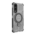 For Samsung Galaxy S25 Edge 5G J-20 Solid Color MagSafe Magnetic TPU+PC Phone Case(Grey) - 3